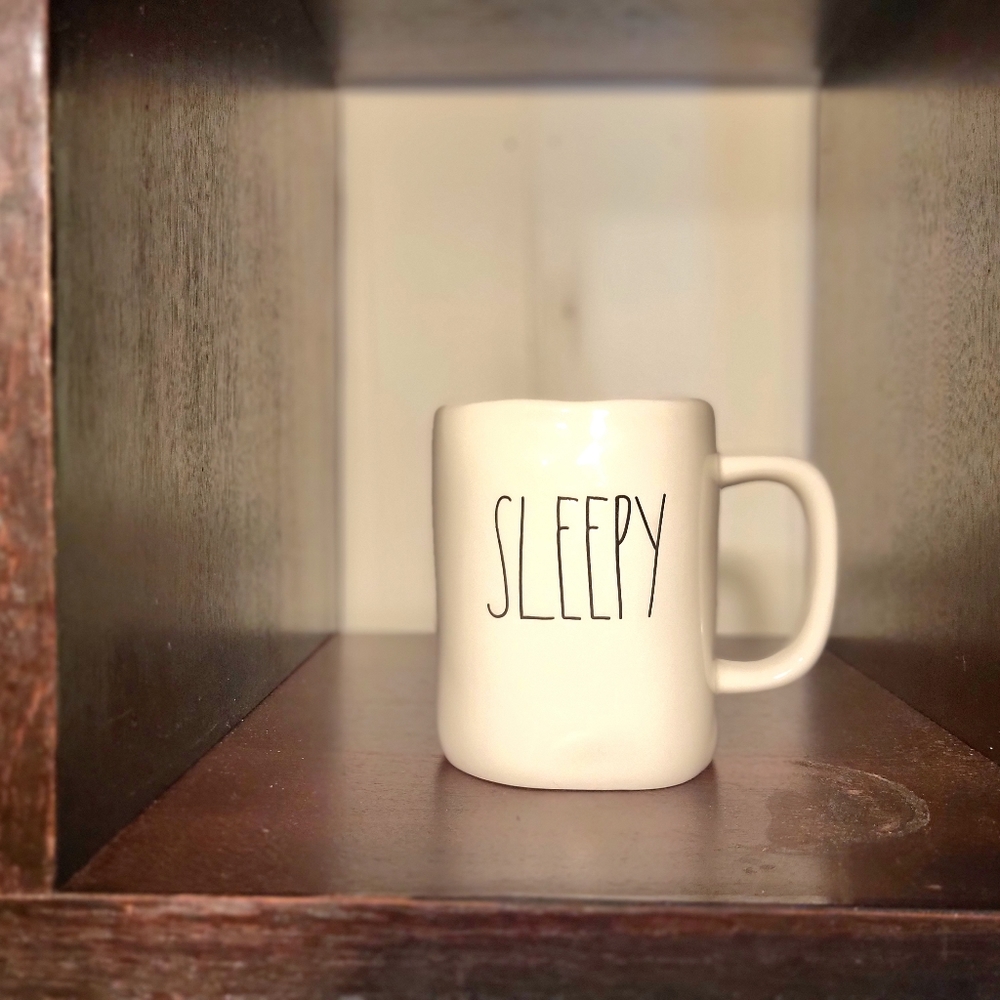 Rae Dunn "SLEEPY" Ceramic Mug 16 Oz